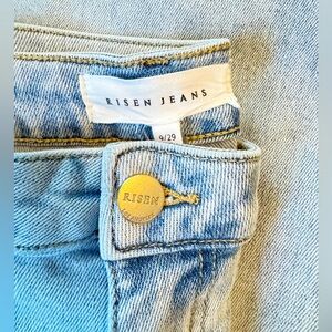 Risen high waist denim cargo jeans sz 29